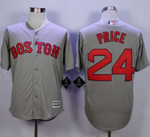 Red Sox #24 David Price Grey New Cool Base Stitched MLB Jersey