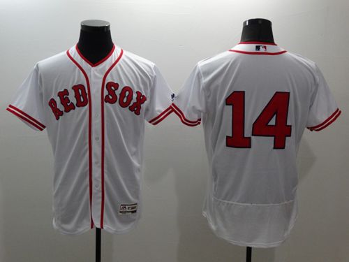Red Sox #14 Jim Rice White Flexbase Authentic Collection Cooperstown Stitched MLB Jersey