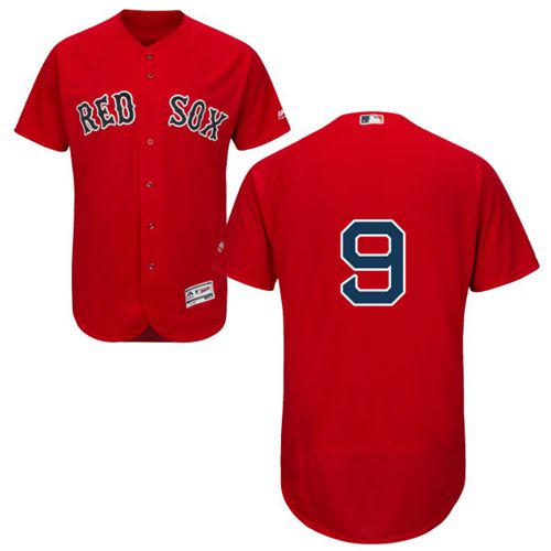 Red Sox #9 Ted Williams Red Flexbase Authentic Collection Stitched MLB Jersey