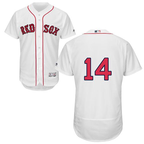Red Sox #14 Jim Rice White Flexbase Authentic Collection Stitched MLB Jersey