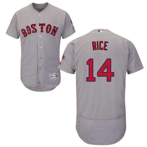 Red Sox #14 Jim Rice Grey Flexbase Authentic Collection Stitched MLB Jersey