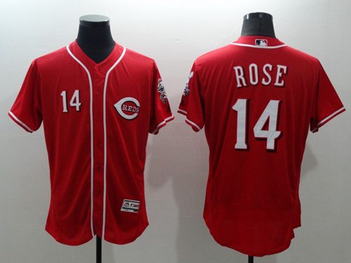 Reds #14 Pete Rose Red Flexbase Authentic Collection Stitched MLB Jersey
