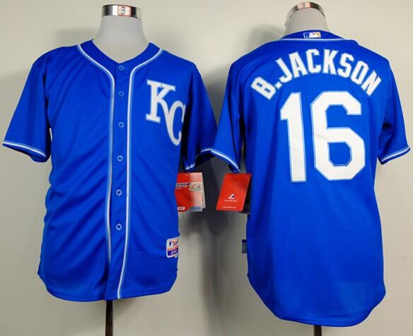 Royals #16 Bo Jackson Light Blue Alternate 2 Cool Base Stitched MLB Jersey