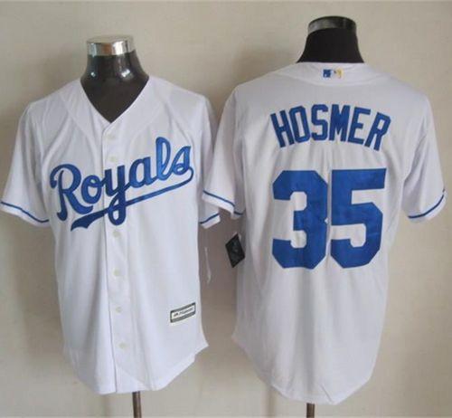 Royals #35 Eric Hosmer White New Cool Base Stitched MLB Jersey