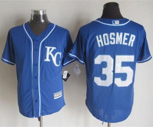 Royals #35 Eric Hosmer Blue Alternate 2 New Cool Base Stitched MLB Jersey