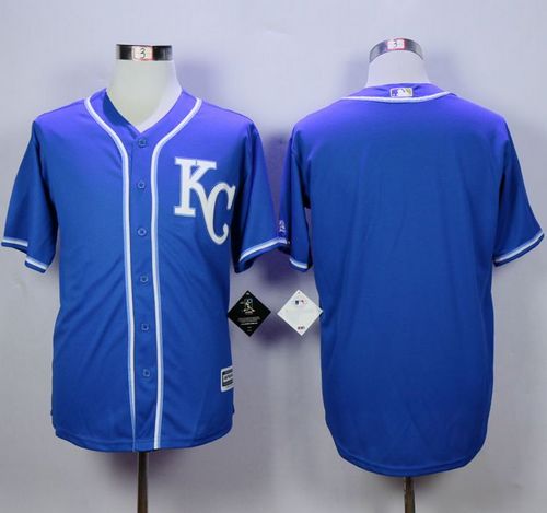 Royals Blank Blue Alternate 2 New Cool Base Stitched MLB Jersey
