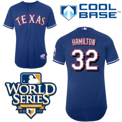 Rangers #1 Elvis Andrus Blue Cool Base 2011 World Series Patch Stitched MLB Jersey