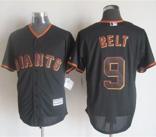 Giants #9 Brandon Belt Black New Cool Base Stitched MLB Jersey