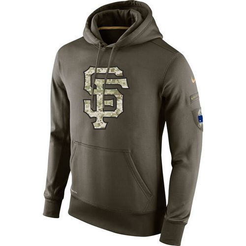 Men's San Francisco Giants  Olive Salute To Service KO Performance Hoodie