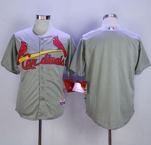 Cardinals Blank Grey Cool Base Stitched MLB Jersey