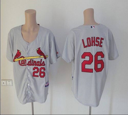 Cardinals #26 Kyle Lohse Grey Cool Base Stitched MLB Jersey