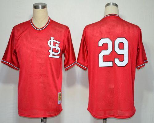 Mitchell And Ness Cardinals #29 Vince Coleman Red Throwback Stitched MLB Jersey