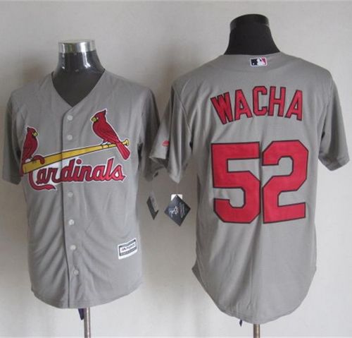 Cardinals #52 Michael Wacha Grey New Cool Base Stitched MLB Jersey