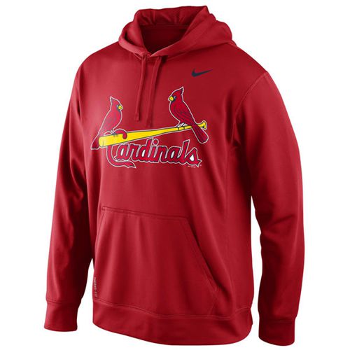 St.Louis Cardinals  Men's KO Wordmark Perfomance Red MLB Hoodie