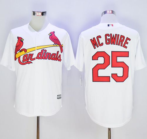 Cardinals #25 Mark McGwire White New Cool Base Stitched MLB Jersey