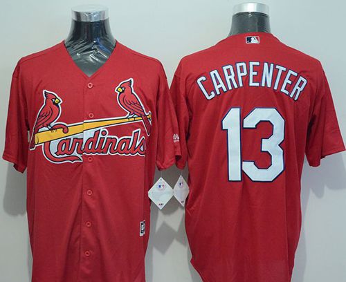 Cardinals #13 Matt Carpenter Red New Cool Base Stitched MLB Jersey