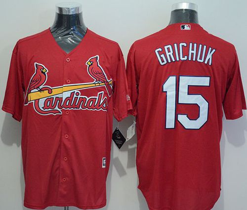 Cardinals #15 Randal Grichuk Red New Cool Base Stitched MLB Jersey