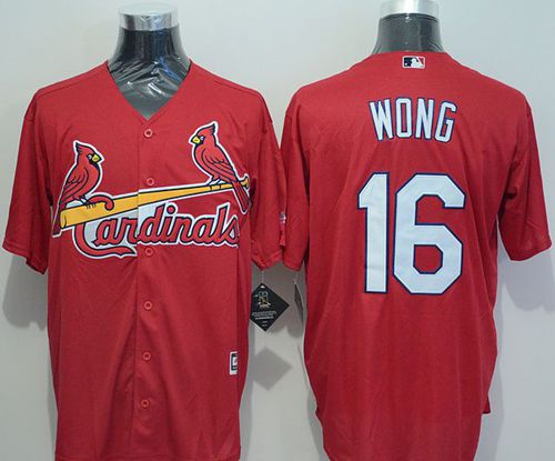 Cardinals #16 Kolten Wong Red New Cool Base Stitched MLB Jersey