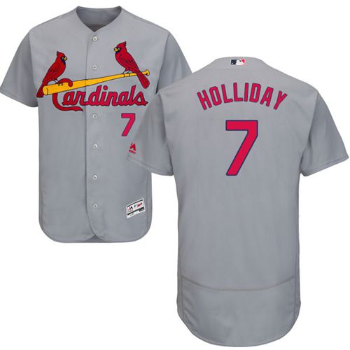 Cardinals #7 Matt Holliday Grey Flexbase Authentic Collection Stitched MLB Jersey