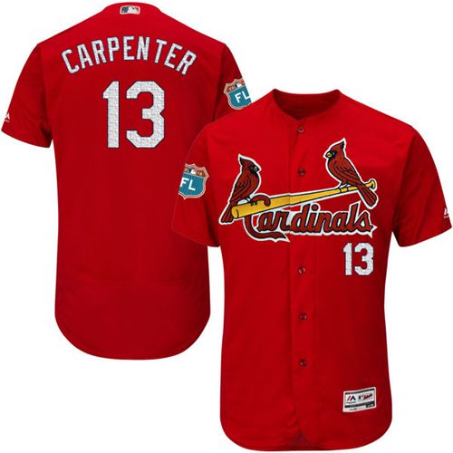 Cardinals #13 Matt Carpenter Red Flexbase Authentic Collection Stitched MLB Jersey