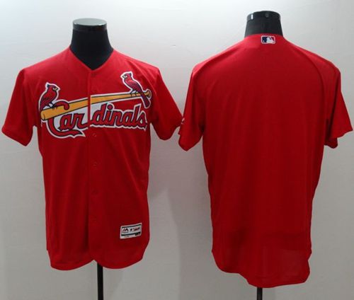 Cardinals Blank Red Flexbase Authentic Collection Stitched MLB Jersey