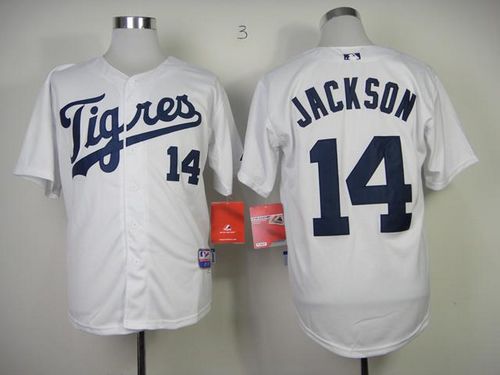 Tigers #14 Austin Jackson White 