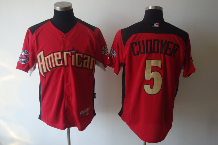 Twins #5 Michael Cuddyer Red American League 2011 All Star BP Stitched MLB Jersey