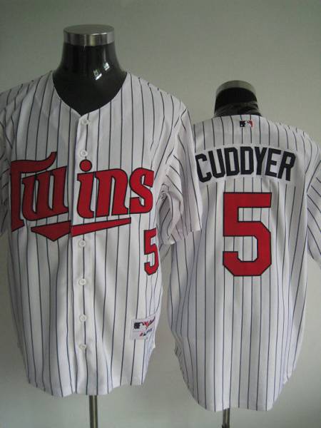 Twins #5 Michael Cuddyer Stitched White MLB Jersey