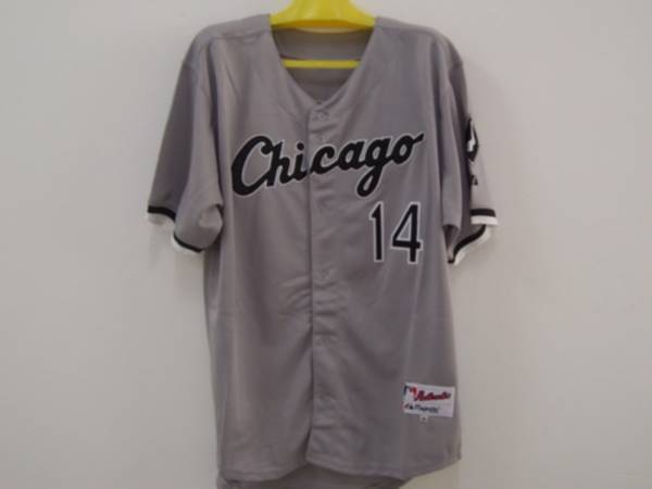 White Sox #14 Paul Konerko Stitched Grey MLB Jersey
