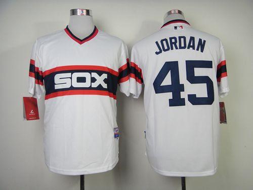 White Sox #45 Michael Jordan White Alternate Home Cool Base Stitched MLB Jersey