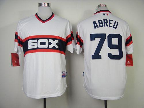 White Sox #79 Jose Abreu White Alternate Home Cool Base Stitched MLB Jersey