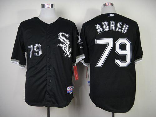 White Sox #79 Jose Abreu Black Cool Base Stitched MLB Jersey