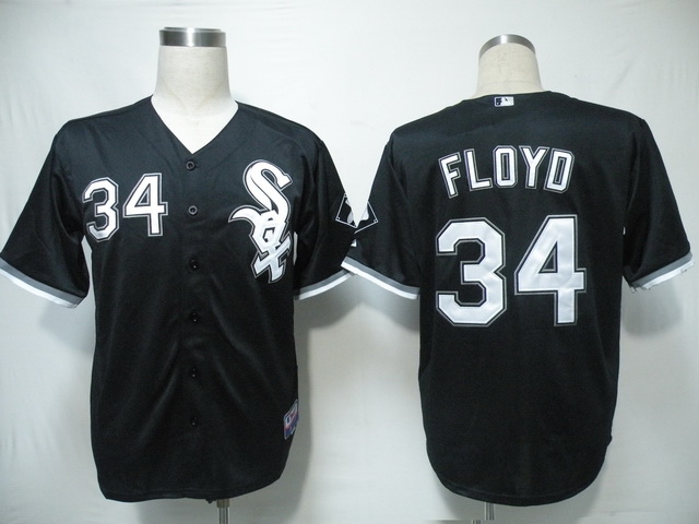 White Sox #34 Gavin Floyd Black Cool Base Stitched MLB Jerseys