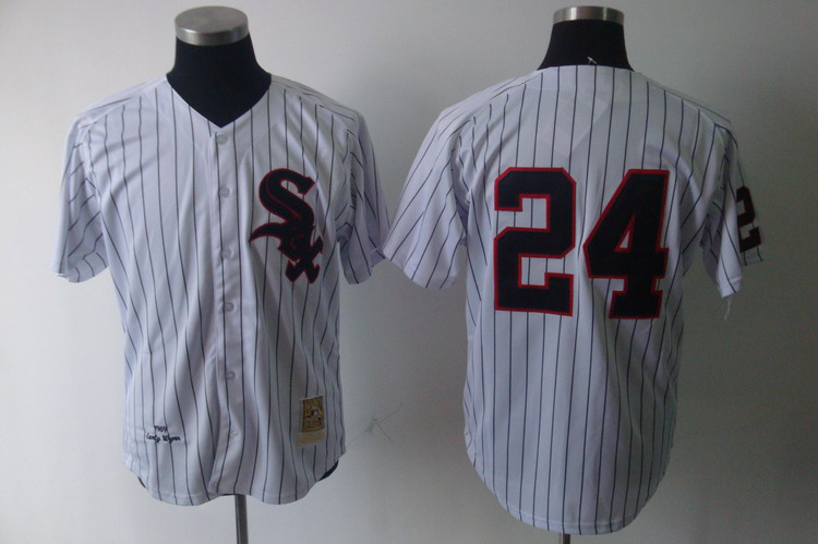 Mitchell and Ness Chicago White Sox #24 Early Wynn White Throwback Stitched MLB Jerseys