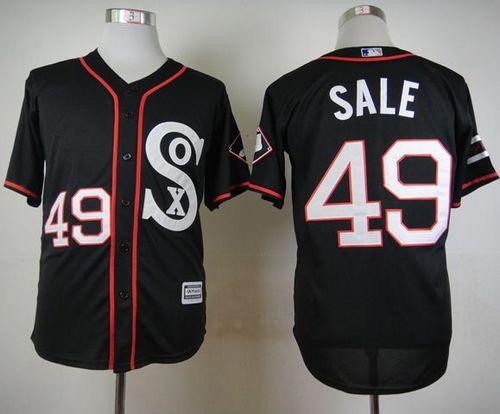 White Sox #49 Chris Sale Black New Cool Base Stitched MLB Jersey