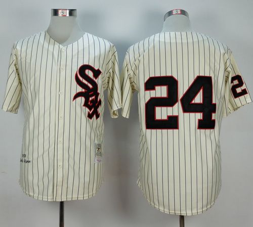 Mitchell And Ness 1959 White Sox #24 Early Wynn Cream Stitched MLB Jersey