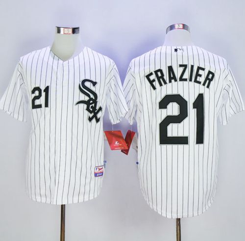 White Sox #21 Todd Frazier White Cool Base Stitched MLB Jersey