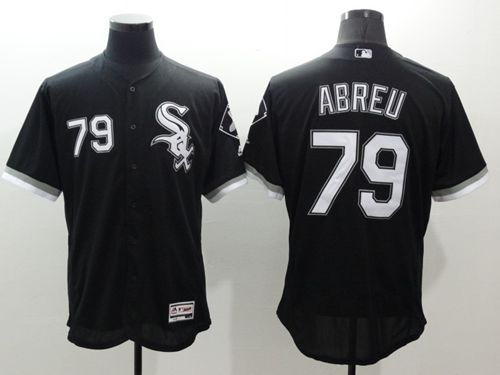 White Sox #79 Jose Abreu Black Flexbase Authentic Collection Stitched MLB Jersey