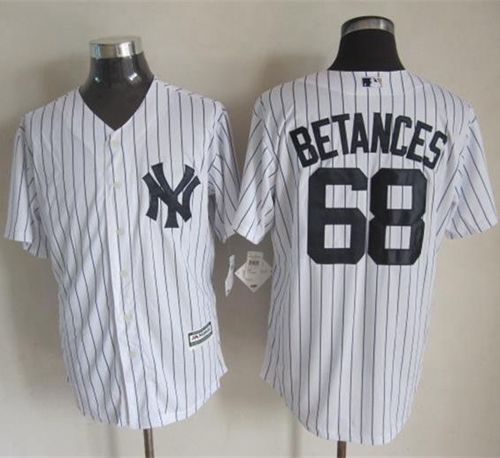 Yankees #68 Dellin Betances New White Strip Cool Base Stitched MLB Jersey