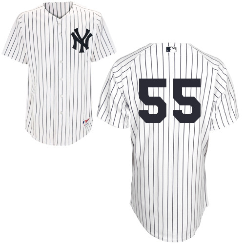 Yankees #55 Russell Martin White Stitched MLB Jersey