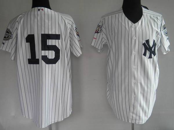 Yankees #15 Thurman Munson Stitched White MLB Jersey