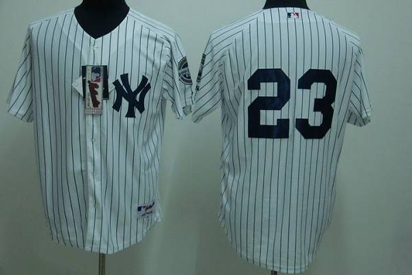 Yankees #23 Don Mattingly Stitched White MLB Jersey
