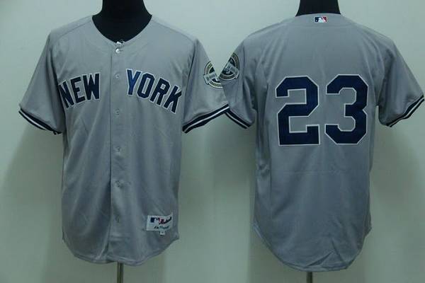 Yankees #23 Don Mattingly Stitched Grey MLB Jersey