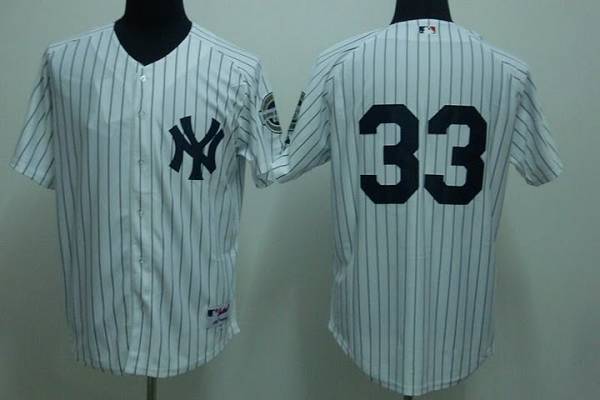 Yankees #33 Kelly Johnson White Stitched MLB Jersey
