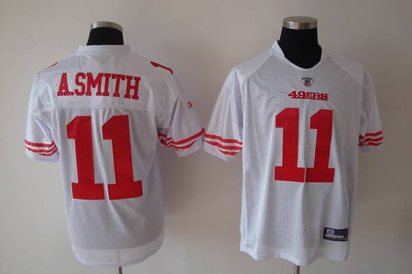 49ers Alex Smith #11 Stitched White NFL Jersey