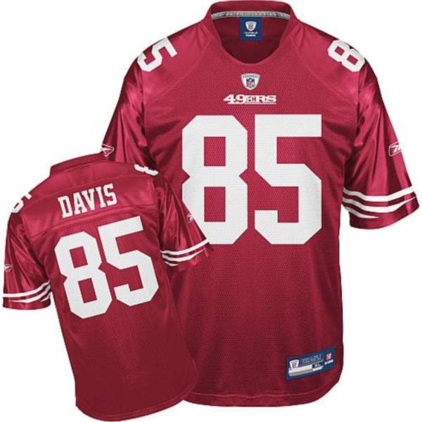 The 49ers Vernon Davis #85 Stitched Red NFL Jersey