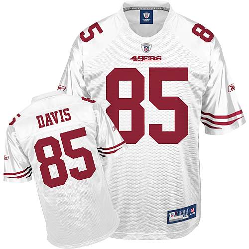 The 49ers Vernon Davis #85 Stitched White NFL Jersey
