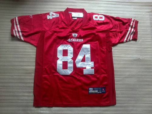 49ers #84 Randy Moss Red Stitched NFL Jersey