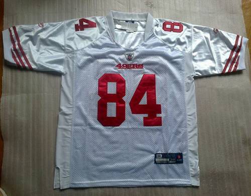 49ers #84 Randy Moss White Stitched NFL Jersey