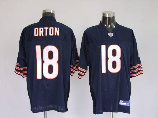 Bears #18 Kyle Orton Blue Stitched NFL Jersey